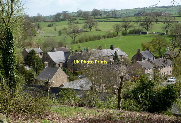 Photo 6"x4" View of Birchover village Birchover c2011