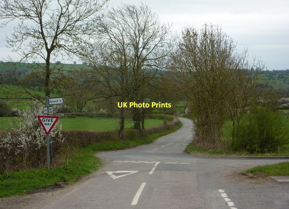Photo 6"x4" Lane junction near Parwich Ballidon c2011