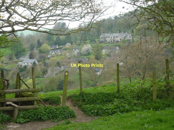 Photo 6"x4" First glimpse of Parwich from the Limestone Way path Ballidon c2011