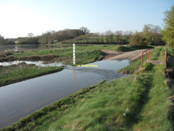 Photo 6"x4" Tidal road at Garron Pill Lawrenny c2011