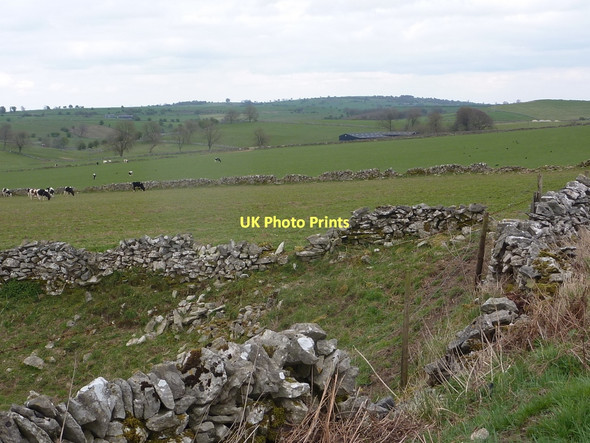 Photo 6"x4" Fields south of Astonhill Pikehall c2011