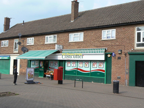 Photo 6"x4" Thorpe Acre Village shopping centre Loughborough c2011