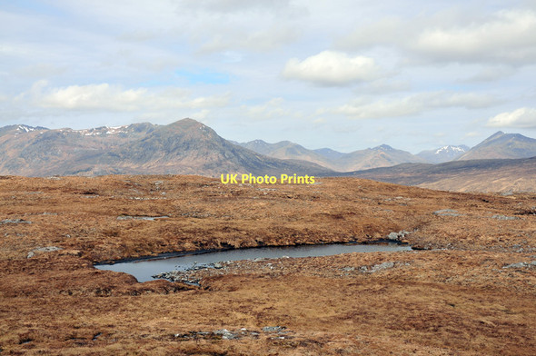 Photo 6"x4" Lochan near Druim na h-Achlaise Druim na h-Achlaise c2011