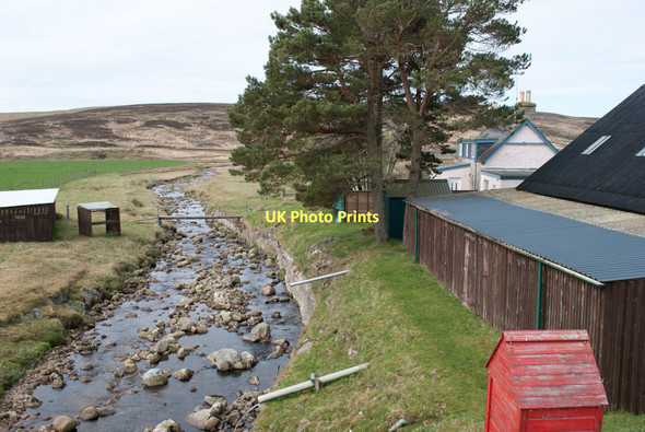 Photo 6"x4" Burn behind Kinbrace Farm Kinbrace c2011
