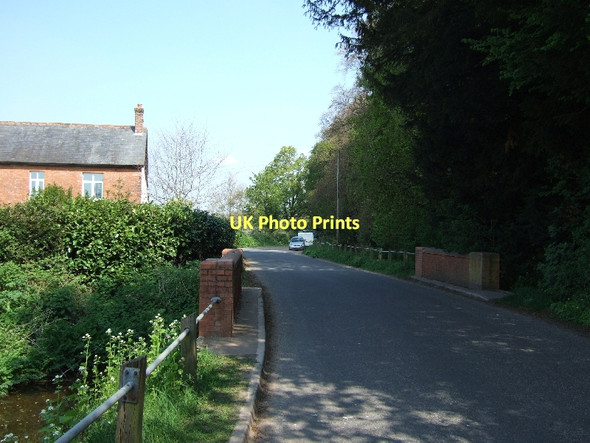 Photo 6"x4" Leat bridge and Cadhay Bridge Farm Ottery St Mary c2011