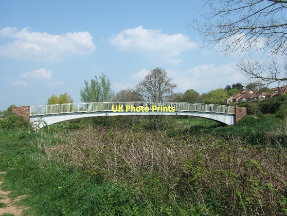 Photo 6"x4" Footbridge over the River Otter Ottery St Mary c2011