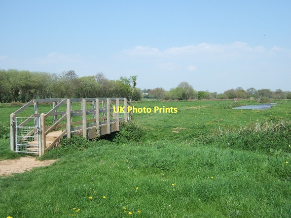 Photo 6"x4" Footbridge beside the River Otter Ottery St Mary c2011