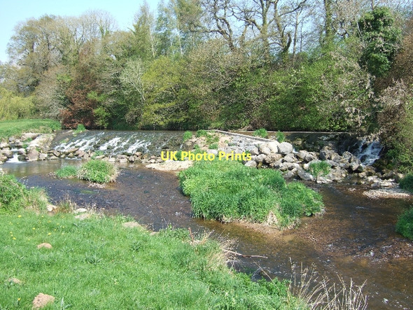 Photo 6"x4" Weir on River Otter Fluxton c2011