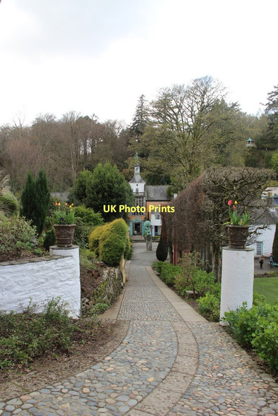 Photo 6"x4" Cobbled Street, Portmeirion Porthmadog c2011