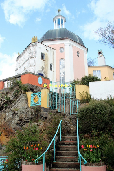 Photo 6"x4" Stairway, Portmeirion Porthmadog c2011