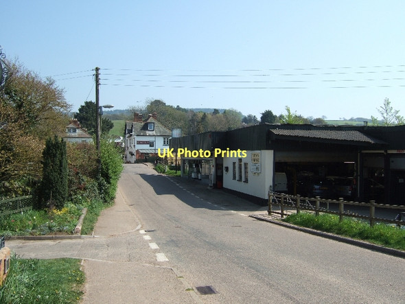 Photo 6"x4" Garage and inn, Tipton St John Tipton St John c2011