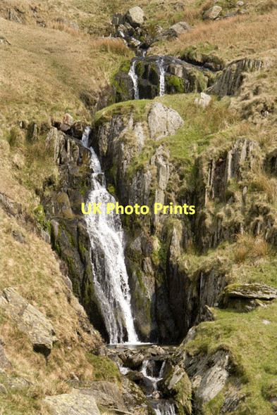 Photo 6"x4" Falls on the River Kent in Hall Cove Lingmell End c2011