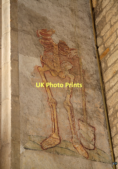 Photo 6"x4" Wall painting, St Gregory's parish church - Marnhull Marnhull c2011