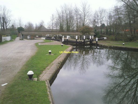 Photo 6"x4" Reflections at Apsley Lock Hemel Hempstead c2011