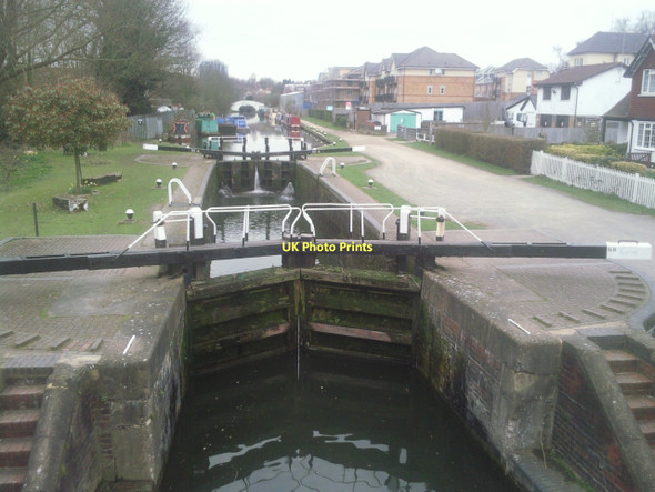 Photo 6"x4" Apsley Lock from footbridge Hemel Hempstead c2011