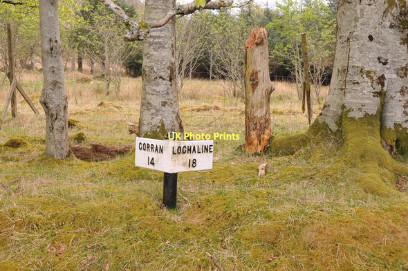 Photo 6"x4" Milepost beside the B8043 at Glengalmadale Camasnacroise c2011