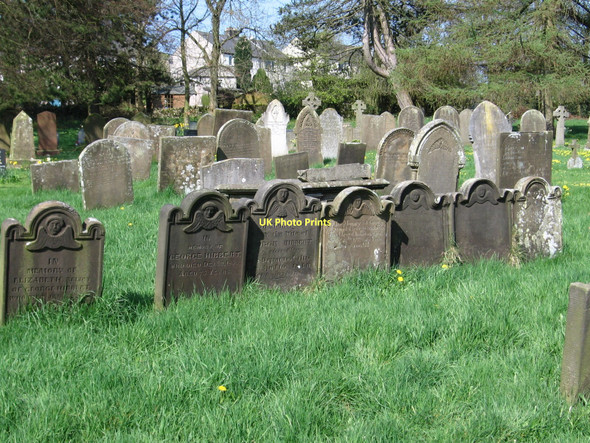 Photo 6"x4" Taddington - Hibbert family gravestones Taddington\/SK1471 c2011