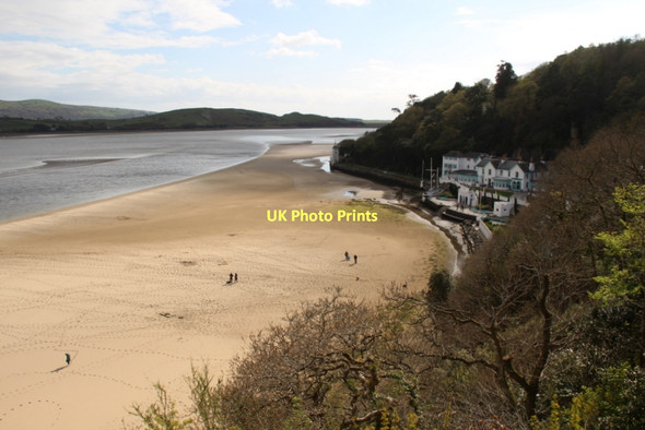 Photo 6"x4" Portmeirion Beach Porthmadog c2011
