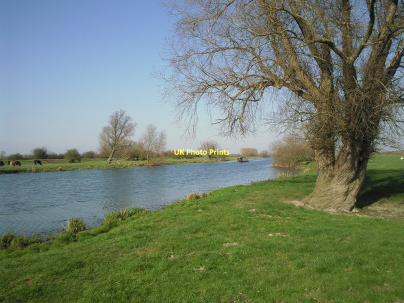 Photo 6"x4" River Great Ouse and Ouse Fen Wash Church End\/TL3770 c2011