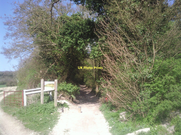 Photo 6"x4" The North Downs Way enters Boxley Warren Kit's Coty c2011