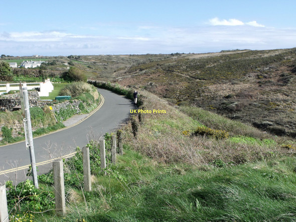 Photo 6"x4" Minor road above Mullion Cove Mullion Cove c2011