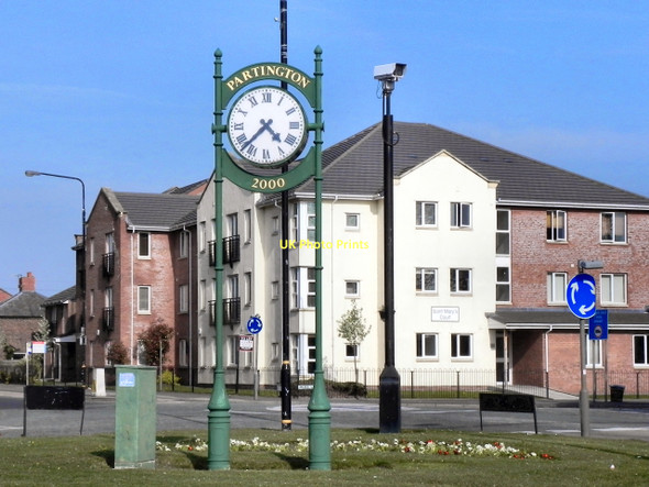 Photo 6"x4" Partington Millennium Clock Partington c2011