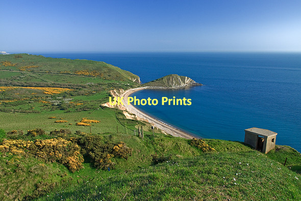 Photo 6"x4" Pillbox overlooking Worbarrow Bay Worbarrow c2011
