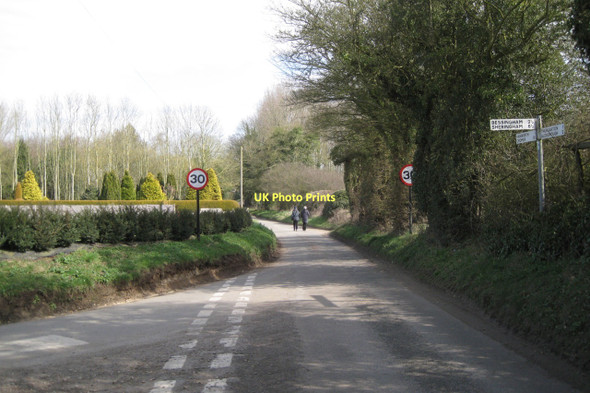 Photo 6"x4" The Bessingham road joins Ringbank Lane Hanworth\/TG1935 c2011