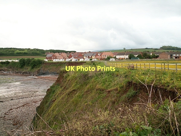 Photo 6"x4" Clifftop, Helwell Bay Watchet c2007