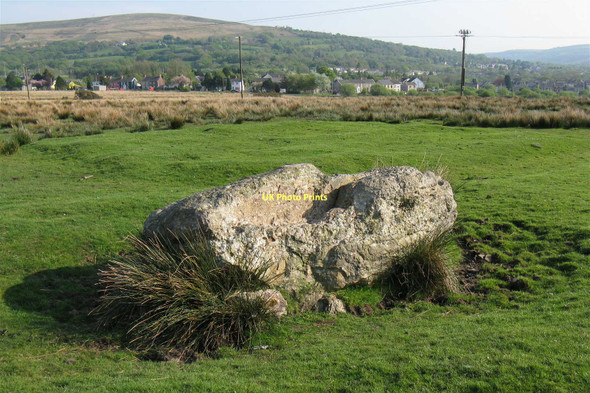 Photo 6"x4" Carreg Ffylfan on Gwaun-Cae-Gurwen common Gwaun-Leision c2011