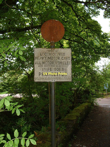 Photo 6"x4" Old Pre-Worboys Road Sign Port Appin c2003