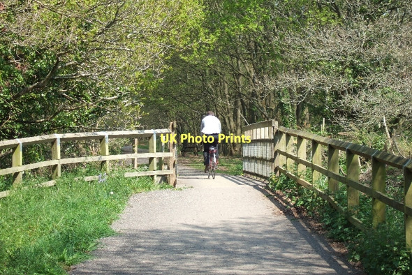 Photo 6"x4" Bridge over track to Quentance Farm Littleham\/SY0281 c2011