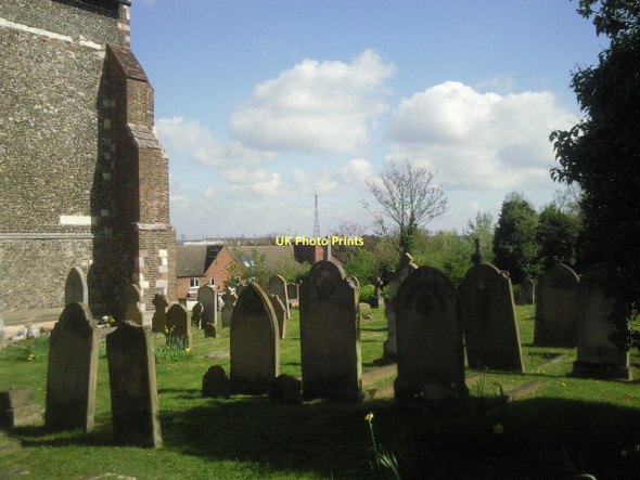 Photo 6"x4" Churchyard of St Mary the Virgin, Stone Swanscombe c2011
