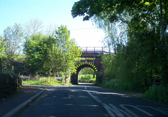 Photo 6"x4" The West Coast Main Line Railway crosses Gubberford Lane Scorton\/SD5048 c2011
