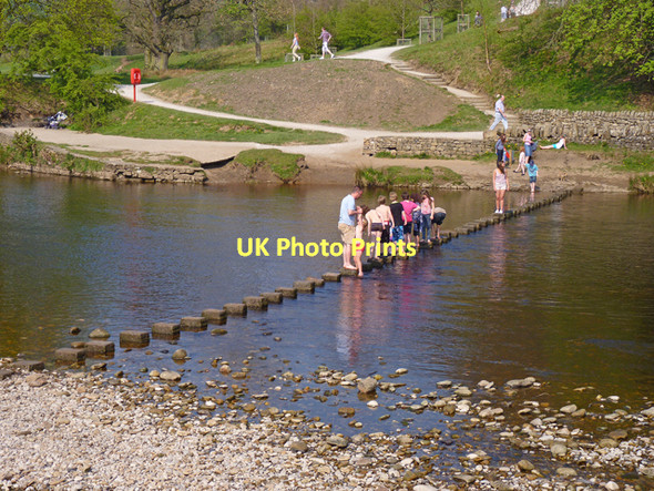 Photo 6"x4" Stepping Stones at Bolton Abbey Bolton Abbey c2011