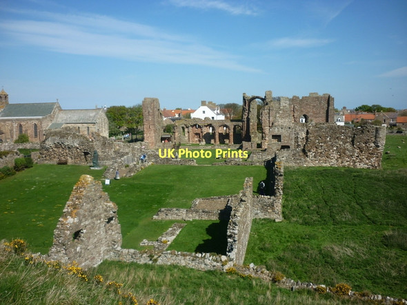 Photo 6"x4" Lindisfarne Priory, Holy Island Holy Island\/NU1241 c2011