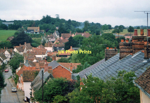 Photo 6"x4" Kersey rooftops Hadleigh\/TM0242 c2000