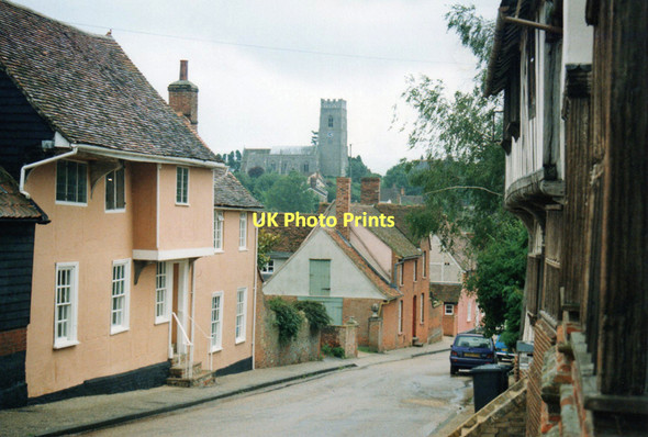 Photo 6"x4" Kersey: The Street Hadleigh\/TM0242 c2000