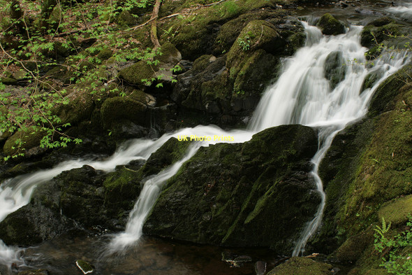 Photo 6"x4" Arthog waterfalls (lower) Arthog c2011