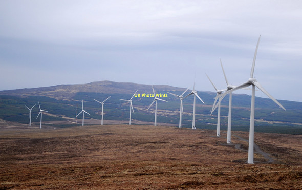 Photo 6"x4" Ben Aketil wind farm Glen Heysdal c2011
