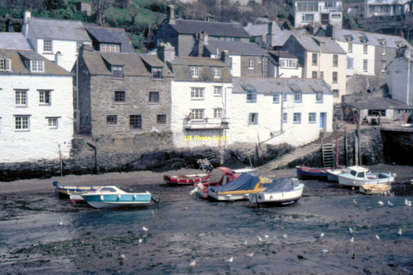 Photo 6"x4" Polperro Harbour - 1987 Polperro c1987