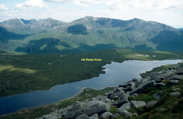 Photo 6"x4" Loch Tanna from Ben Bharrain Loch Tanna c1998