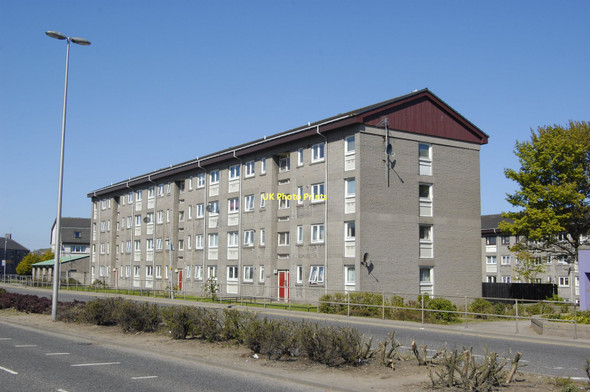 Photo 6"x4" Flats beside the A96 Aberdeen\/NJ9206 c2011