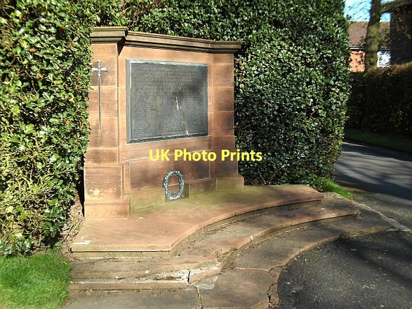Photo 6"x4" War memorial, Stanwix Cemetery Belah c2011
