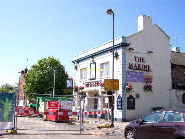 Photo 6"x4" Roadworks outside The Marine in Crosby Crosby\/SJ3198 c2011