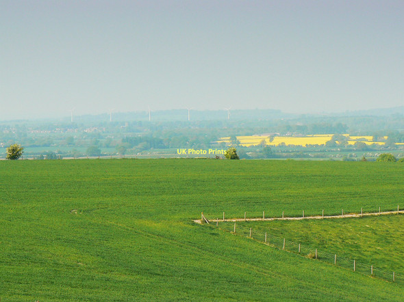 Photo 6"x4" A view north from the field system south of Bishopstone, Swindon Bishopstone\/SU2483 c2011