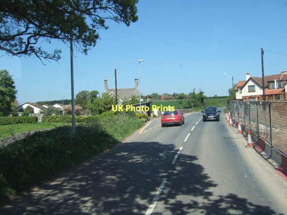 Photo 6"x4" A379 passing entrance to Langdon Hospital Dawlish c2011