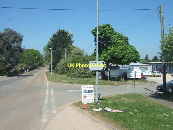 Photo 6"x4" Junction of A379 with road into Shutterton Industrial Estate Dawlish c2011
