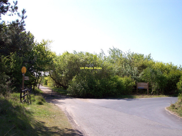 Photo 6"x4" Entrance to car park on Lifeboat Road Formby c2011