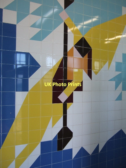 Photo 6"x4" Tiles in the gents toilet on the Promenade Teignmouth c2011